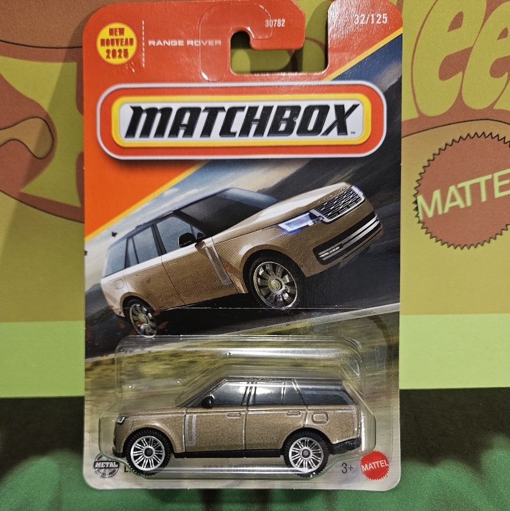 Matchbox Range Rover Collector Car - Metallic Gold
